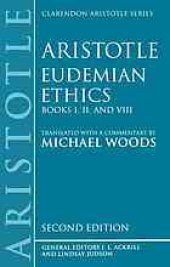 book Eudemian ethics. / Books I, II, and VIII