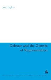 book Deleuze and the Genesis of Representation