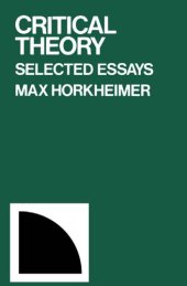 book Critical theory : selected essays