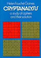 book Cryptanalysis ; a study of ciphers and their solution