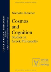 book Cosmos and Logos : studies in Greek philosophy