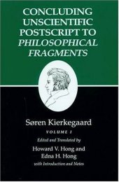 book Concluding Unscientific Postscript to Philosophical Fragments, Volume I