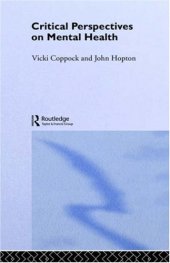 book Critical perspectives on mental health