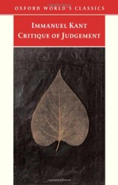 book Critique of Judgement