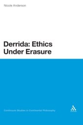 book Derrida: Ethics Under Erasure