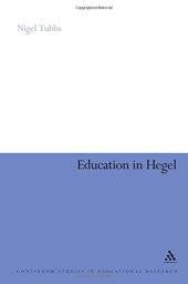 book Education in Hegel