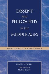 book Dissent and philosophy in the Middle Ages : Dante and his precursors