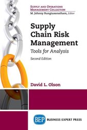 book Supply chain risk management : tools for analysis