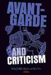 book Avant-garde and criticism