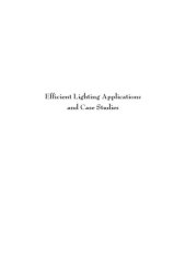 book Efficient lighting applications and case studies