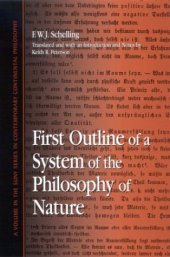 book First outline of a system of the philosophy of nature