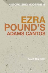 book Ezra Pound's Adams Cantos