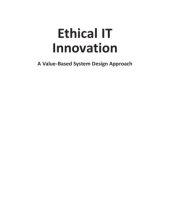 book Ethical IT innovation : a value-based system design approach