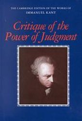 book Critique of the Power of Judgment