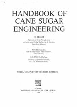 book Handbook of cane sugar engineering