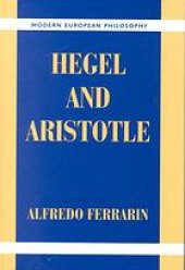 book Hegel and Aristotle