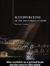 book Handwriting of the twentieth century