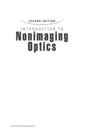 book Introduction to Nonimaging Optics, Second Edition