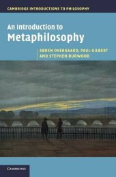 book An introduction to metaphilosophy