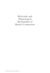 book Molecular and physiological mechanisms of muscle contraction