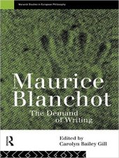 book Maurice Blanchot: The Demand of Writing