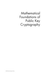 book Mathematical foundations of public key cryptography