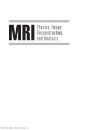 book MRI : physics, image reconstruction and analysis