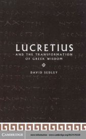 book Lucretius and the Transformation of Greek Wisdom