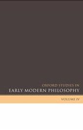 book Oxford studies in early modern philosophy. Volume 4