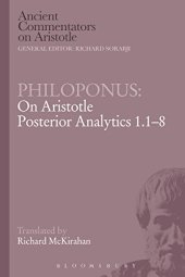 book Philoponus : on Aristotle posterior analytics 1.1-8