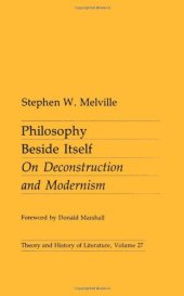 book Philosophy beside itself : on deconstruction and modernism