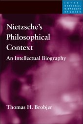 book Nietzsche's philosophical context : an intellectual biography