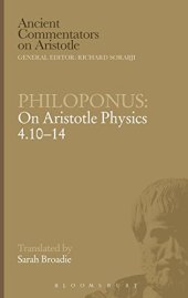 book Philoponus: On Aristotle Physics 4.10-14