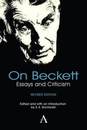 book On Beckett : Essays and Criticism