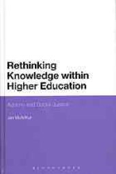 book Rethinking knowledge within higher education : Adorno and social justice