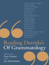 book Reading Derrida's Of Grammatology