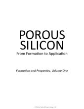 book Porous silicon : from formation to application. Volume one. Formation and properties