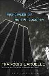 book Principles of non-philosophy