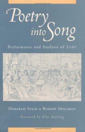 book Poetry into song : performance and analysis of lieder