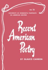 book Recent American poetry