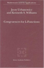 book Congruences for L-Functions