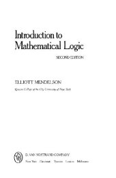 book Introduction to mathematical logic