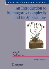 book An introduction to Kolmogorov complexity and its applications