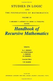 book Handbook of Recursive Mathematics. Volume 1: Recursive Model Theory