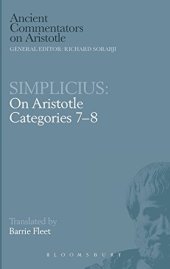 book Simplicius on Aristotle "Categories 7-8"