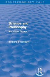 book Science and philosophy : and other essays