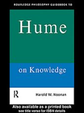 book Routledge philosophy guidebook to Hume on knowledge