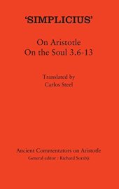 book Simplicius : on Aristotle on the soul 3.6-13