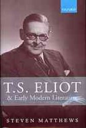 book T.S. Eliot and early modern literature