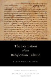 book The formation of the Babylonian Talmud